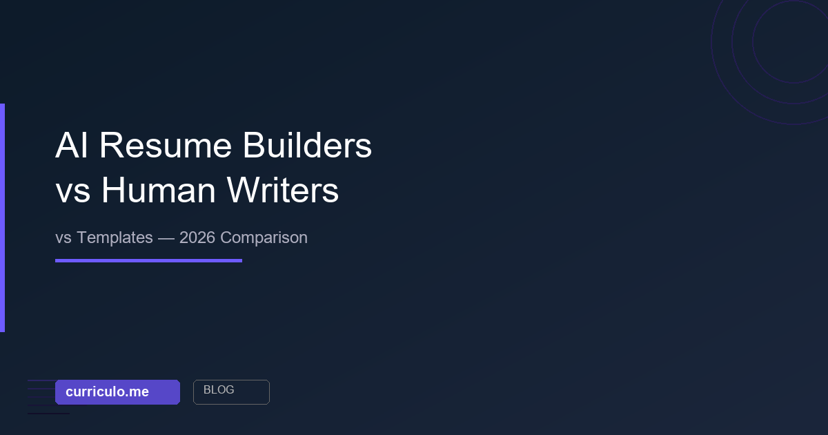 AI resume builders compared to human writers and templates 2026