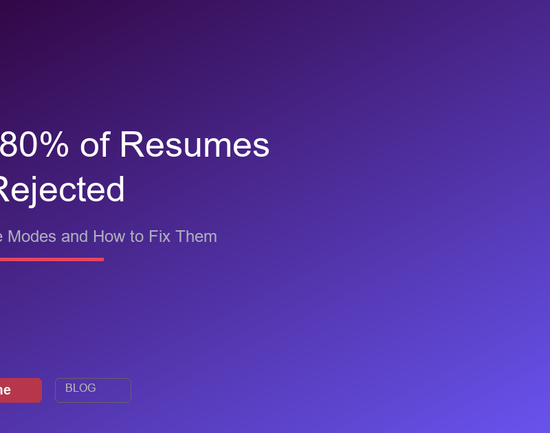 Why 80 percent of resumes get rejected by ATS systems