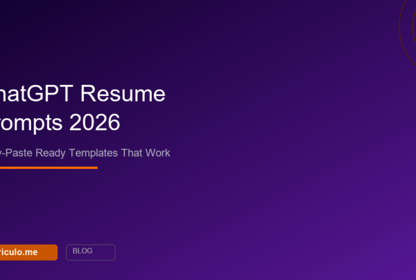 Best ChatGPT prompts for resume writing copy paste ready templates