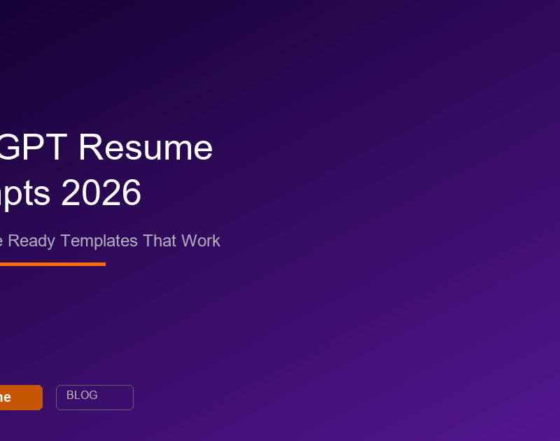 Best ChatGPT prompts for resume writing copy paste ready templates