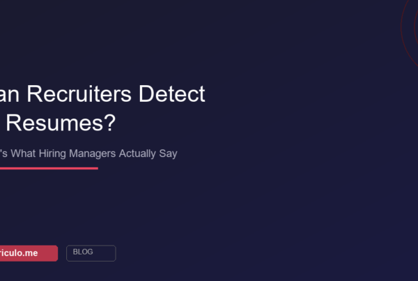 Can recruiters tell if resume was written by AI - the truth about AI detection