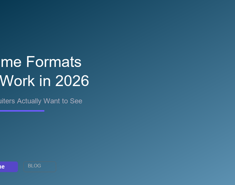 Resume formats that work in 2026 - chronological functional and hybrid compared