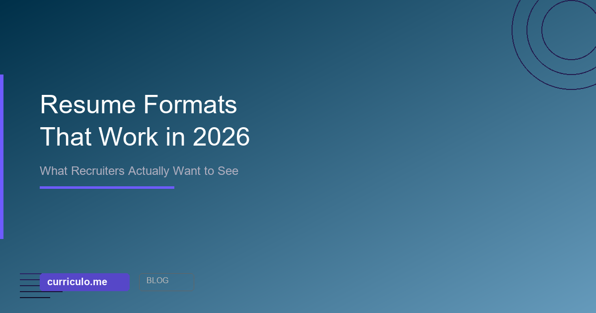 Resume formats that work in 2026 - chronological functional and hybrid compared