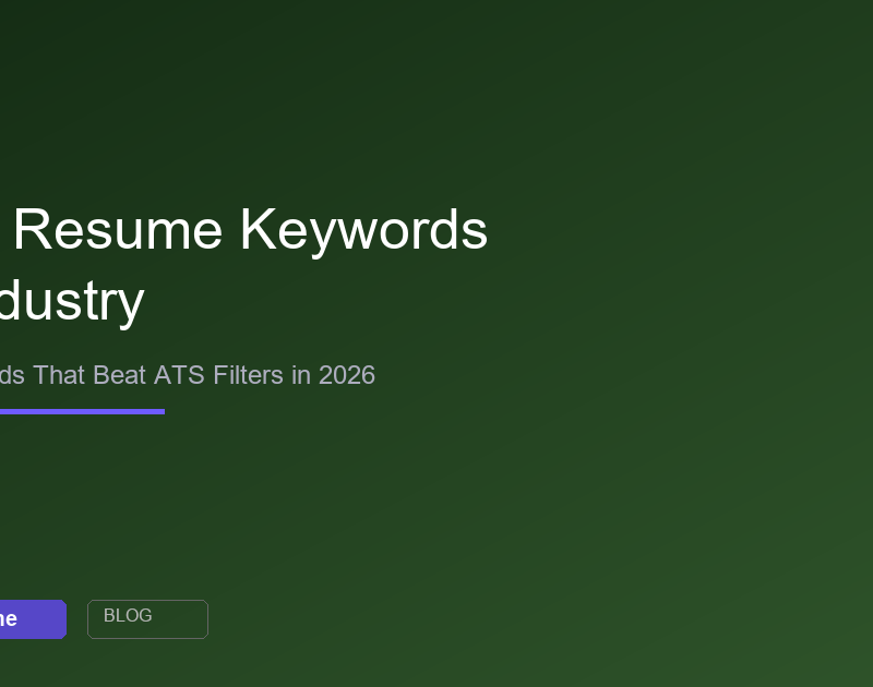 120+ resume keywords by industry to beat ATS filters in 2026