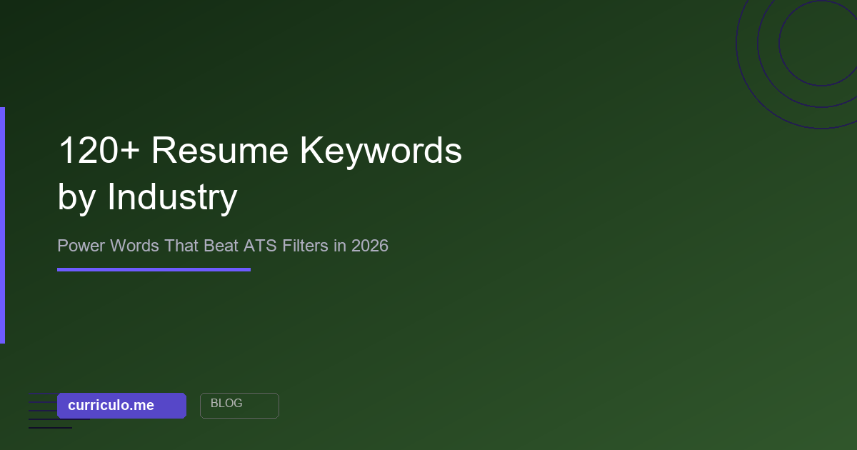 120+ resume keywords by industry to beat ATS filters in 2026