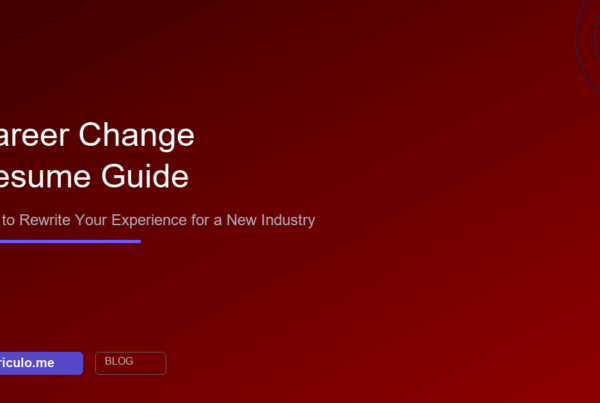 Career change resume guide - how to rewrite experience for a new industry