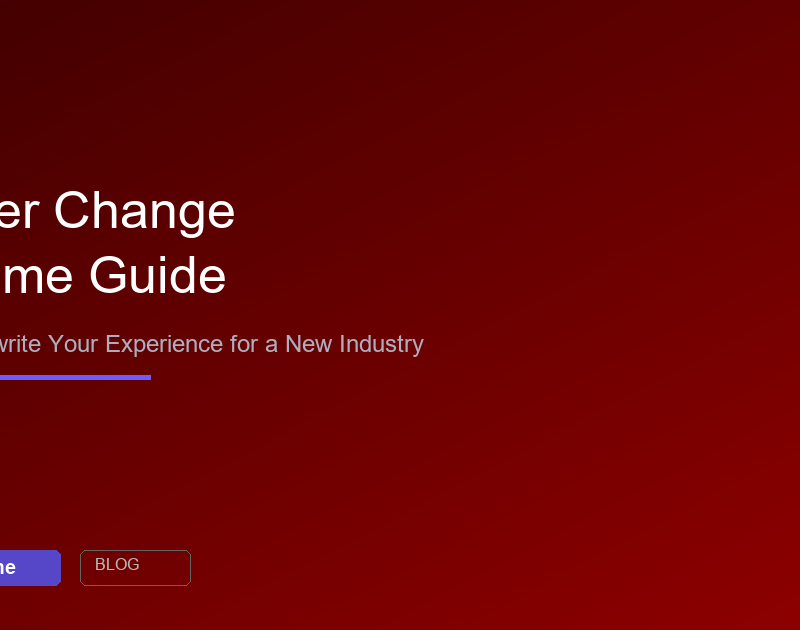Career change resume guide - how to rewrite experience for a new industry