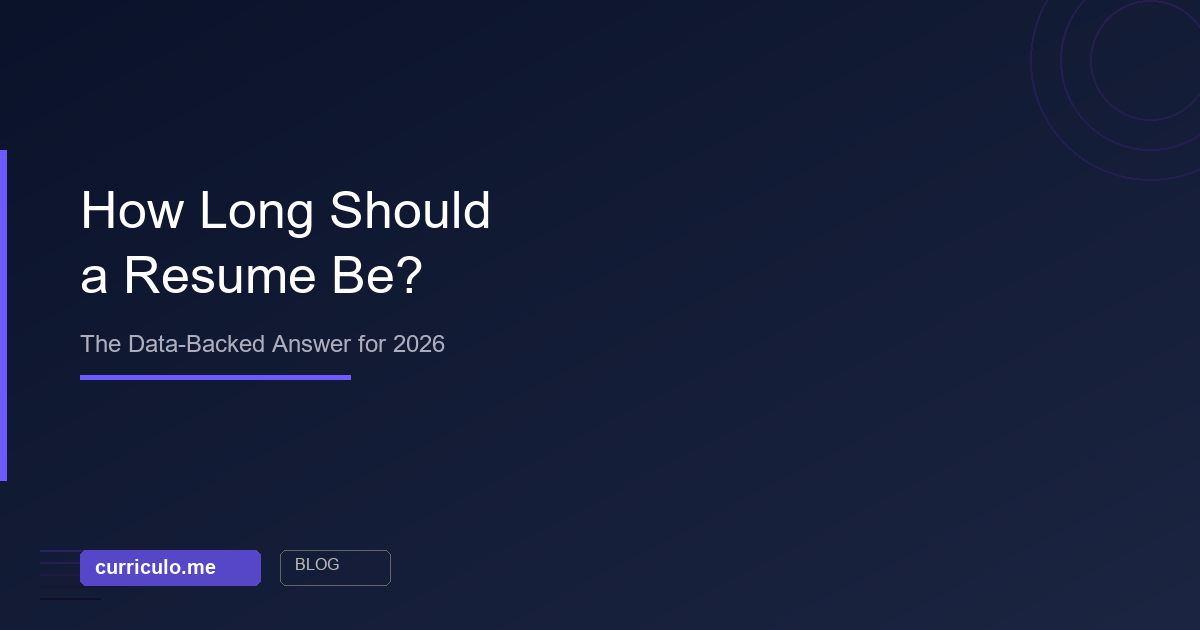 How long should a resume be in 2026 - data backed answer on resume length