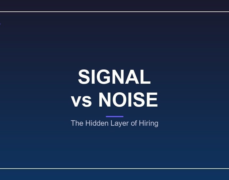 CurriculoATS - Resume Signal vs Noise: The Hidden Layer of Hiring