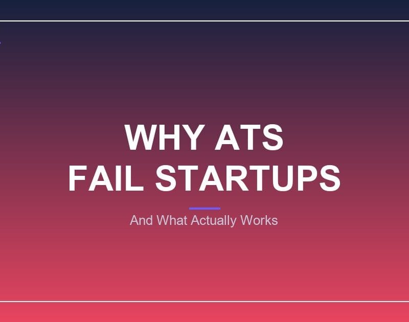 CurriculoATS - Why Most ATS Fail Startups